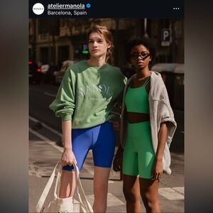 Atelier Manola green‎ bike shorts